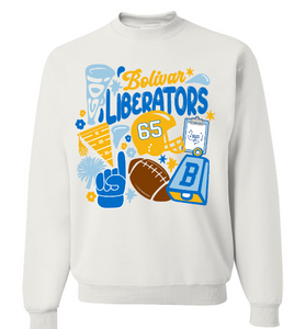 BHS Momerators - Football | Game Day Crewneck Sweatshirt | A287