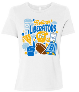 BHS Momerators - Football | Game Day Women's Tee | A287
