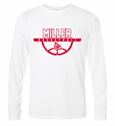 Miller Boys Basketball | Screened Long Sleeve | A131