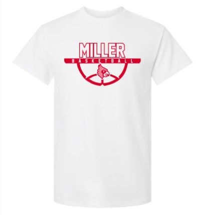 Miller Boys Basketball | Screened Short Sleeve | A131