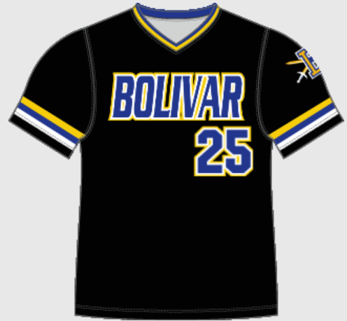 Bolivar Baseball Club - Baker | Black Jersey | A203