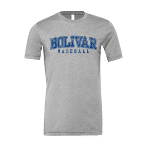 Bolivar Baseball Fan Gear 2025 | "Faded" Jersey Tee | A204