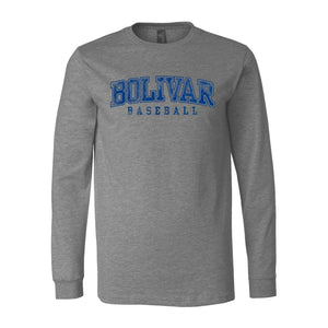 Bolivar Baseball Fan Gear 2025 | "Faded" Jersey Long Sleeve | A204