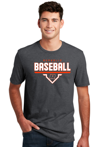 Repmo Baseball Club 2024 | Repmo Home Plate | DM108 District SOFT t-shirt