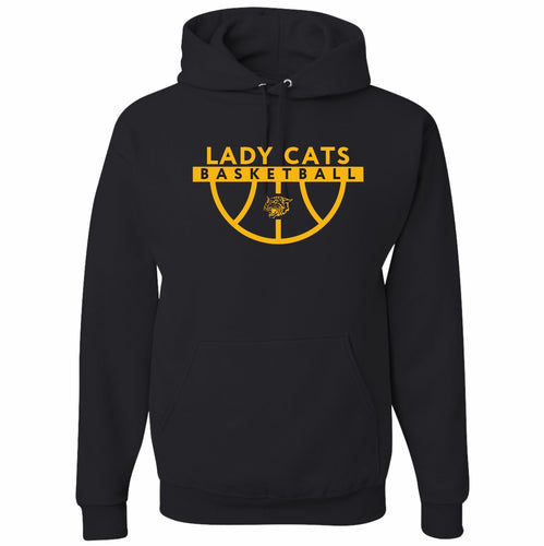 Diamond Lady Cat Basketball | 18500 - Heavy Blend™ Hoodie