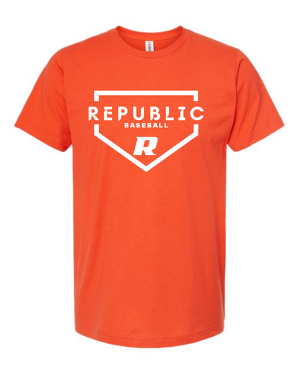 Repmo Baseball Club Merch Winter 2025 | Home Plate | Short Sleeve Tee | A490