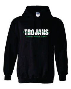 Jarrett Middle School | Trojans Black Hoodie | A361