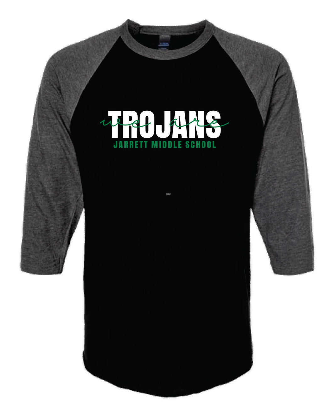 Jarrett Middle School | Tojans Raglan T-Shirt | A361