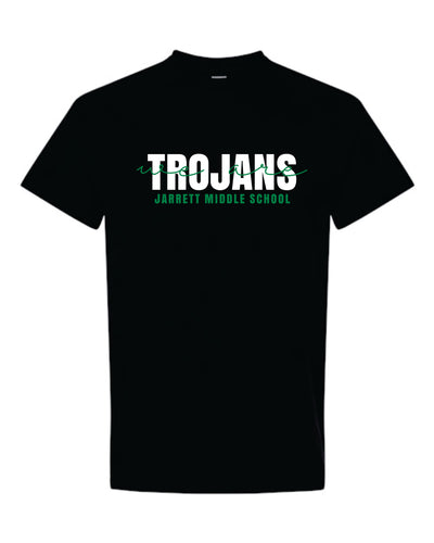 Jarrett Middle School | Trojans Black T-Shirt | A361