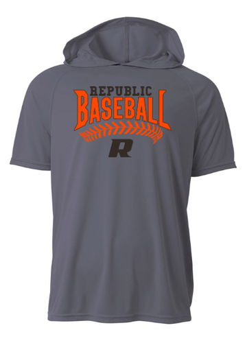 Repmo Baseball Club Merch 2025 | Republic Stitches | N3408 - SHORT SLEEVE HOODED Tee | A310 (Copy)