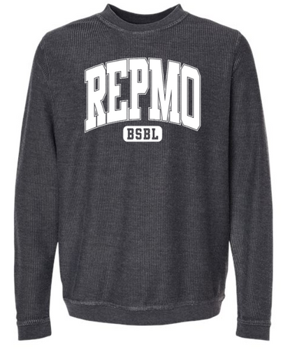 Repmo Baseball Club 2024 | Large REPMO on Front | D02 Boxercraft Corded Crew