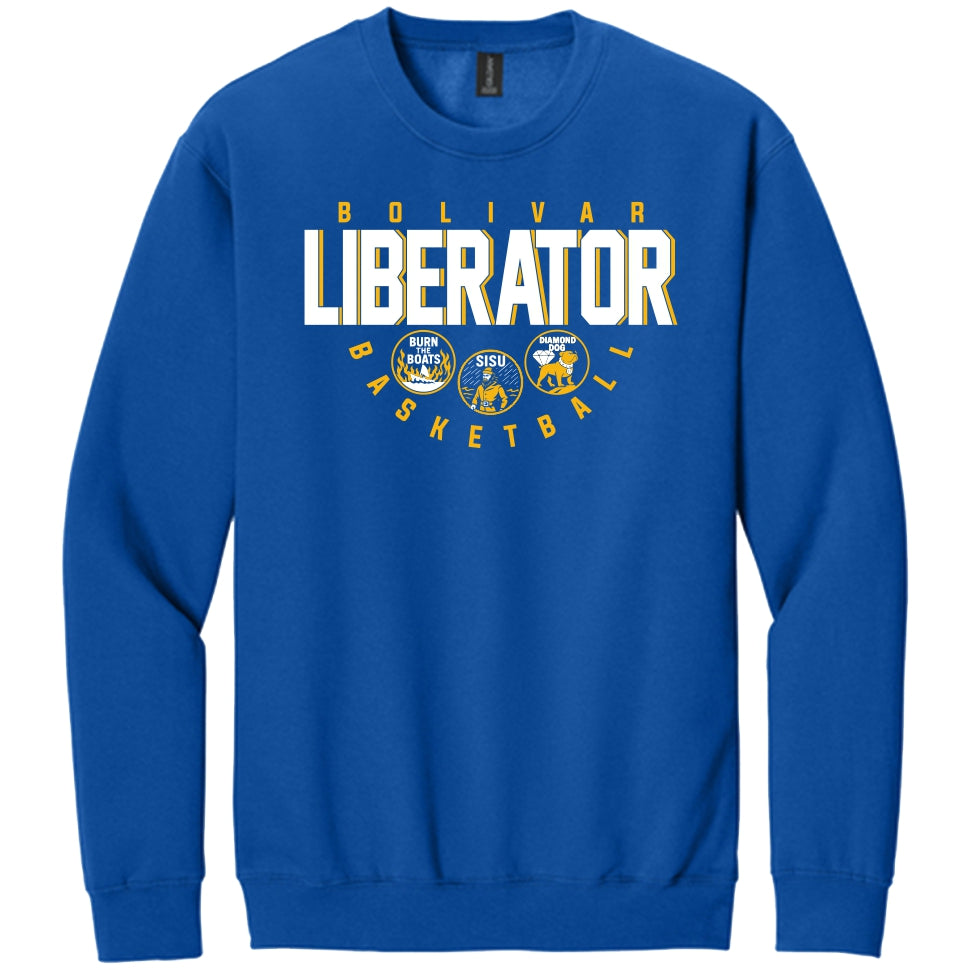 Bolivar HS Basketball | Traditional Design Crewneck | A530