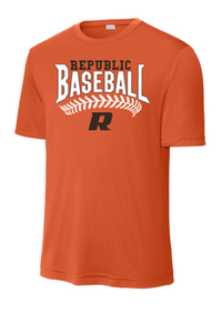 Repmo Baseball Club Merch 2025 | Republic Stitches | Sport Tek Wicking Tee | A310