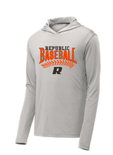 Repmo Baseball Club Merch 2025 | Republic Stitches | ST358 - LONG SLEEVE HOODED Tee | A310