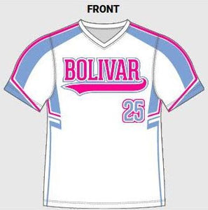 Bolivar Baseball Club - Kelley | White Jersey | A196