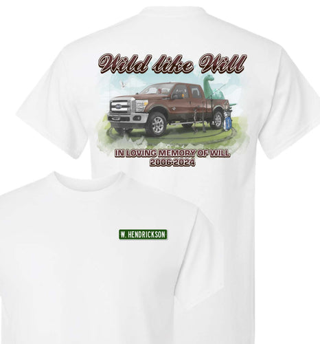 In Loving Memory of Will Hendrickson | Basic, SoftStyle & Tall Tees | A86