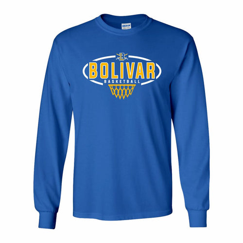 BMS Boys Basketball | Cotton Long Sleeve T-Shirt | A529