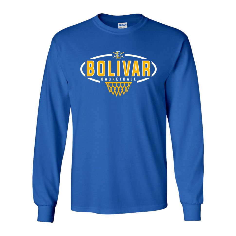 BMS Boys Basketball | Cotton Long Sleeve T-Shirt | A529