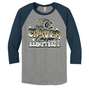 Carver Girls Basketball | Raglan 3/4 Sleeve | A507