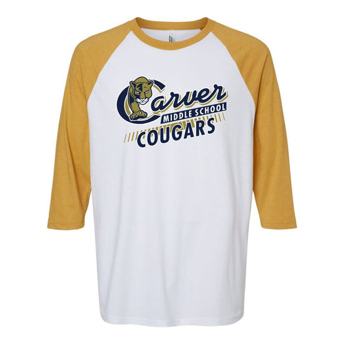 Carver Middle School | Three-Quarter Sleeve Tee | A270