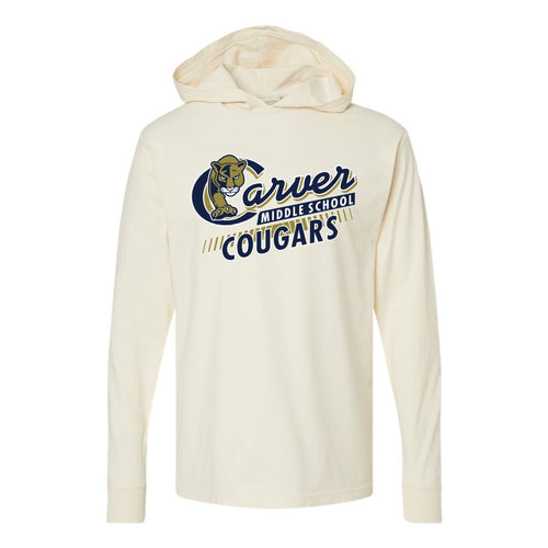 Carver Middle School | Jersey Hooded Long Sleeve T-Shirt | A270