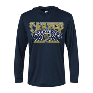 Carver Middle School Track and Field | Performance Hooded Long Sleeve Tee | A211