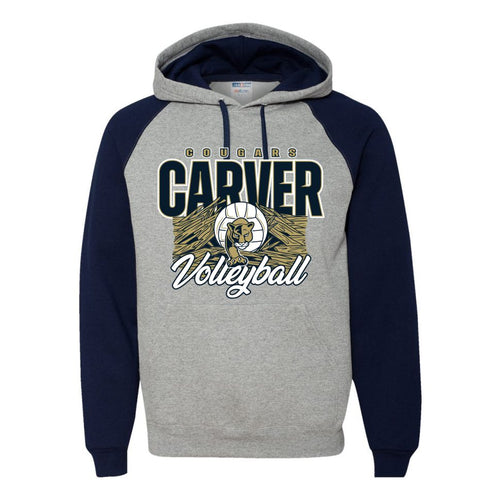 Carver Volleyball | Colorblocked Hoodie | A356