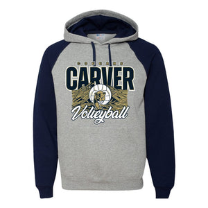 Carver Volleyball | Colorblocked Hoodie | A356