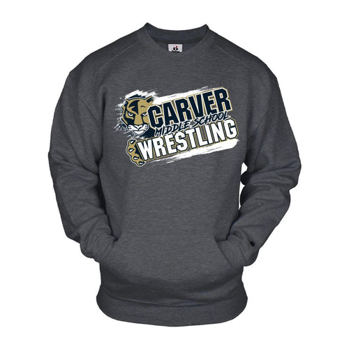 Carver Wrestling | Pocket Crewneck Sweatshirt | A393