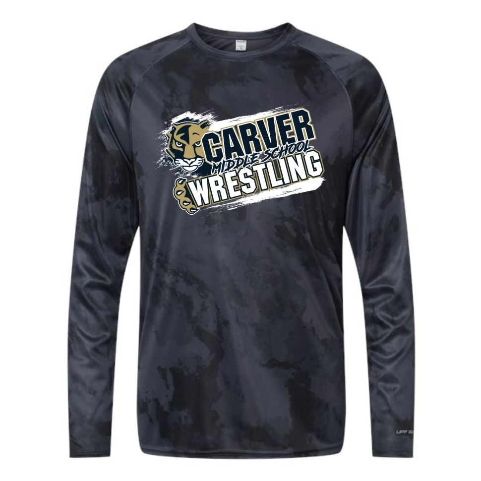 Carver Wrestling | Camo Performance Long Sleeve T-Shirt | A393