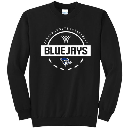 Clever JH Boys Basketball | Crewneck Sweatshirt | A535