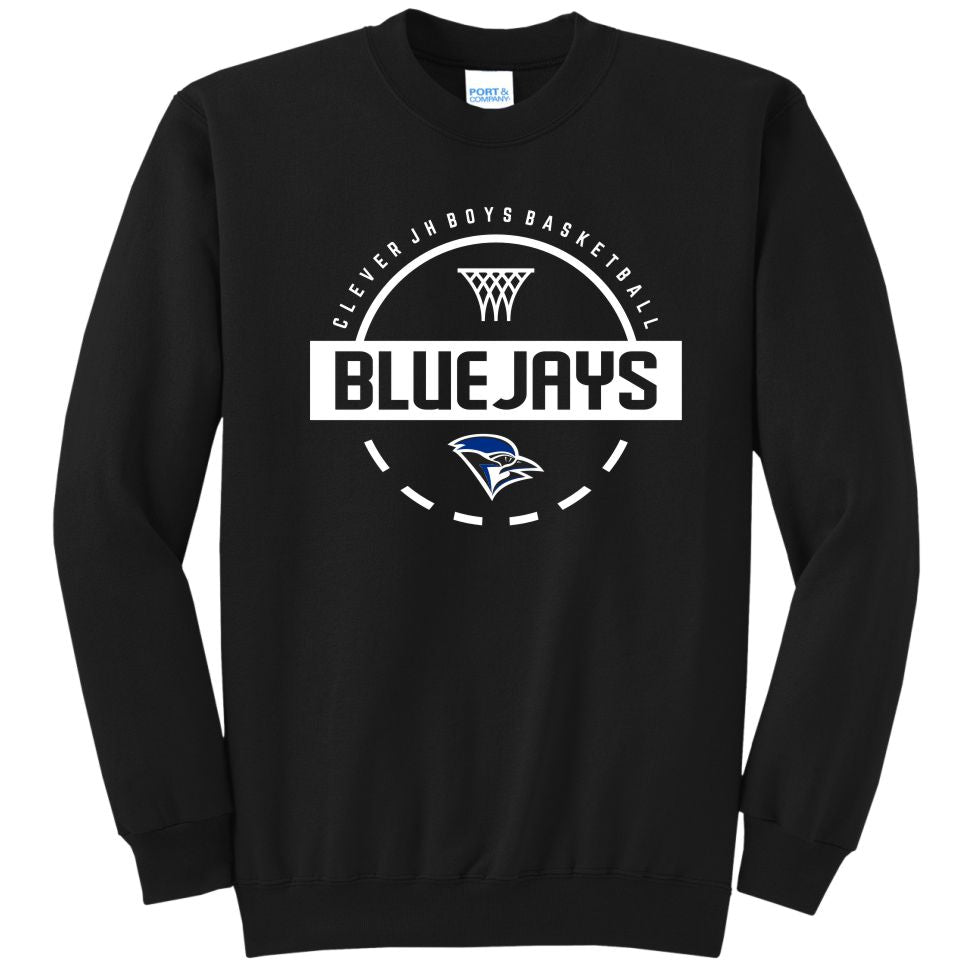 Clever JH Boys Basketball | Crewneck Sweatshirt | A535