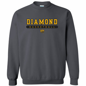 Diamond Lady Cat Basketball | 18000 - Heavy Blend™ Crewneck