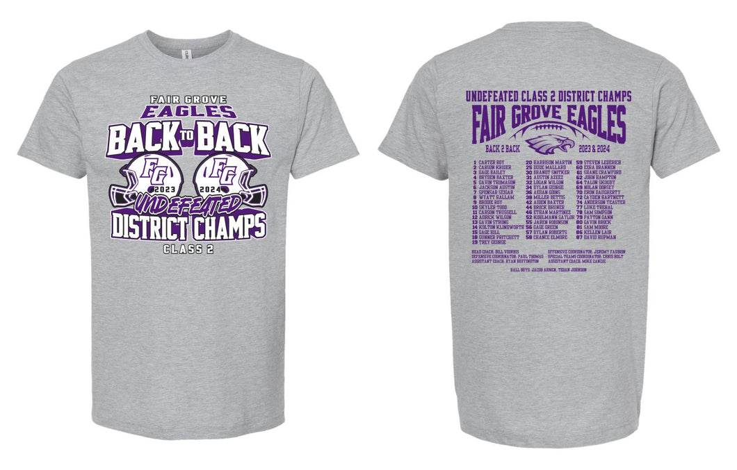 Fair Grove QBC - Football District Champs | Jersey T-Shirt | A166