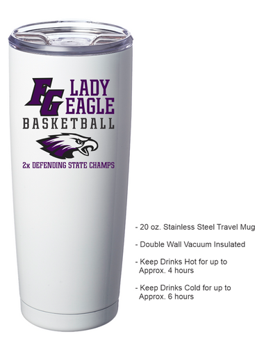 Fair Grove Lady Eagle Basketball | 20oz Tumbler | A150