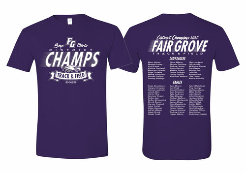 Fair Grove Track and Field | District Champ T-Shirt | A264