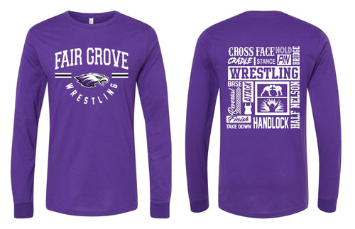 Fair Grove High School Wrestling | Long Sleeve T-Shirt | A512