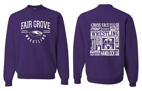 Fair Grove High School Wrestling | Crewneck Sweatshirt | A512