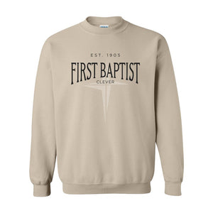 First Baptist Clever | Crewneck Sweatshirt | A299