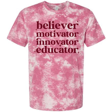 believer motivator innovator educator tee | Tie Dye | A39b