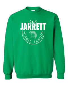 Jarrett Middle School | Green Crewneck Sweatshirt | A361