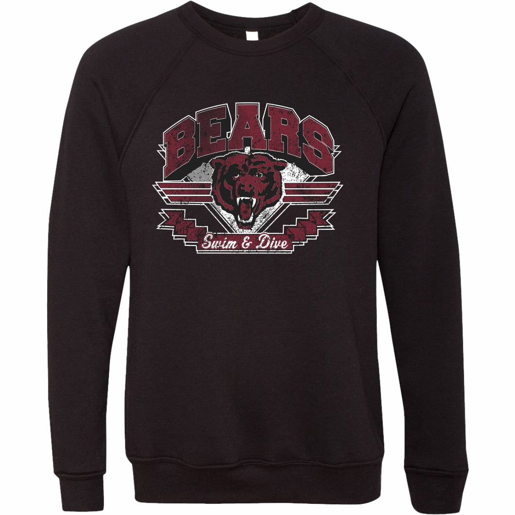 Bears Swim & Dive | 3901 - Sponge Fleece Raglan Crewneck