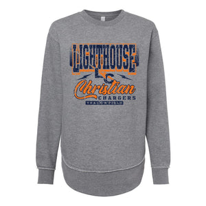 Chargers Fan Wear "Script" | Women's Fleece Crewneck | A224