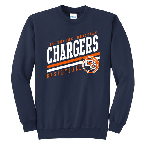 Lighthouse Chargers Basketball Fanwear | Chargers Crewneck | A174