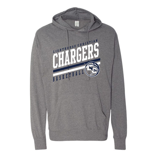 Lighthouse Chargers Basketball Fanwear | Chargers Lightweight Hooded T-Shirt | A174