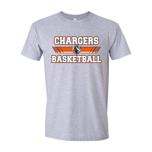 Lighthouse Chargers Basketball Fanwear | Diagonal Lines T-Shirt | A174