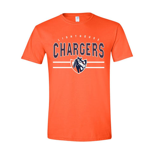 Lighthouse Chargers Basketball Fanwear | Warhorse Lines T-Shirt | A174