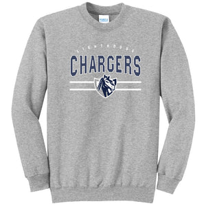 Lighthouse Chargers Basketball Fanwear | Warhorse Lines Crewneck | A174