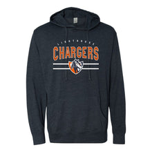 Lighthouse Chargers Basketball Fanwear | Warhorse Lines Lightweight Hooded T-Shirt | A174