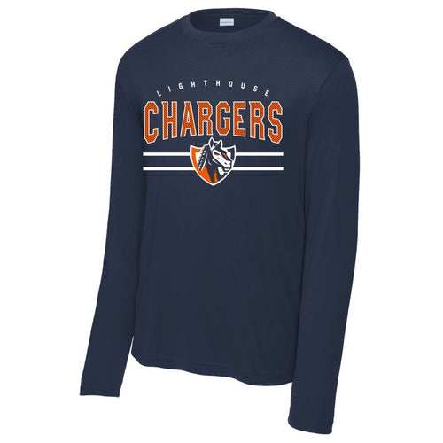 Lighthouse Chargers Basketball Fanwear | Warhorse Lines Competitor Long Sleeve | A174